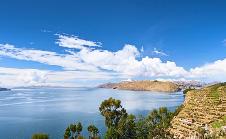 A l’horizon, le lac Titicaca !
